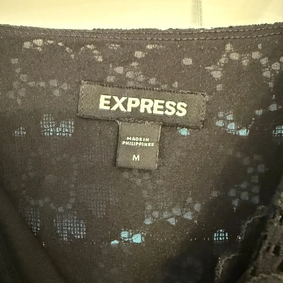 Express Black Lace Midi Dress (Size: Medium) - Picture 3 of 4